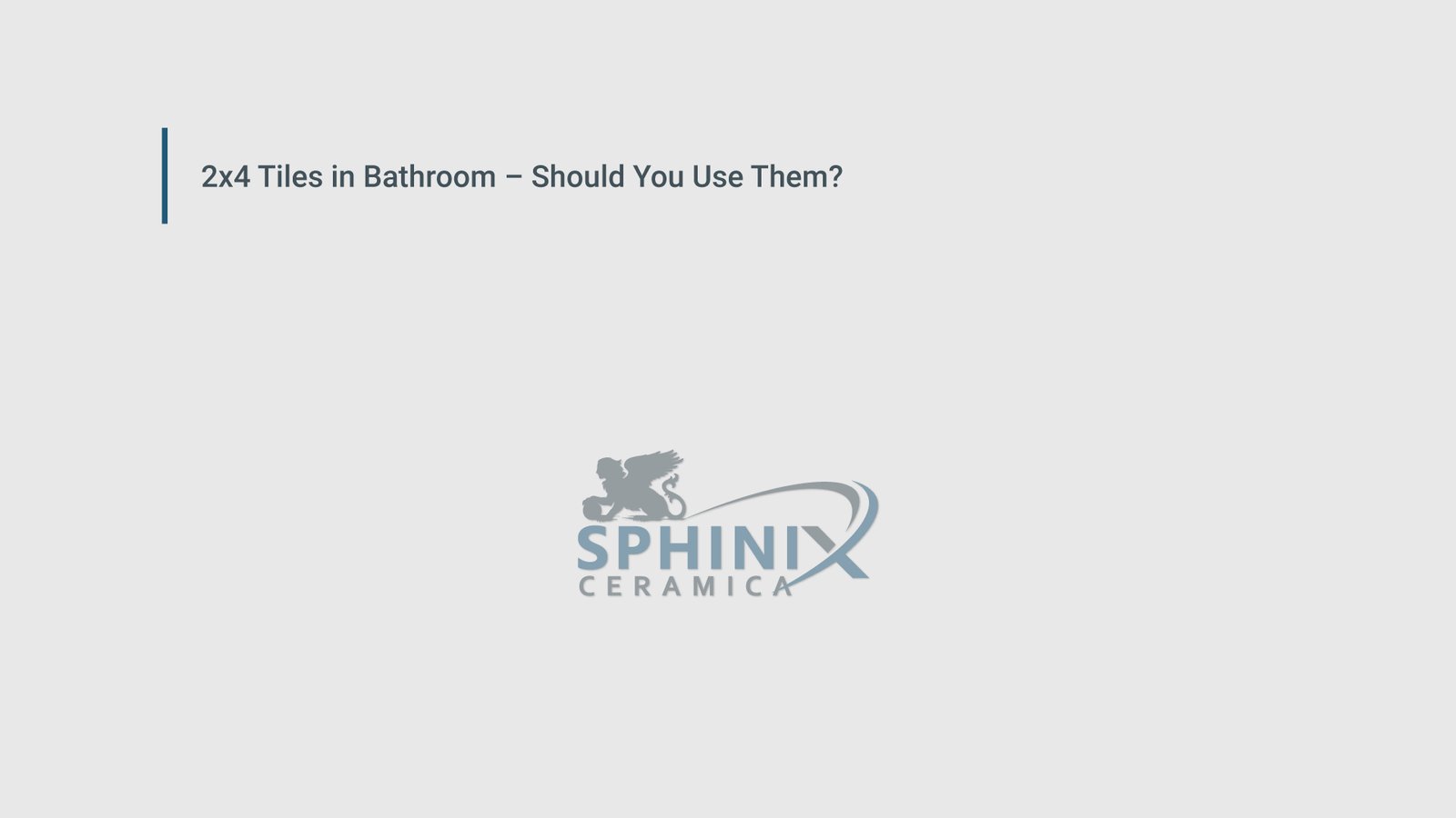 2x4 Tiles in Bathroom – Should You Use Them?